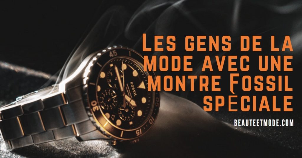 Les Gens De La Mode Avec Une Montre Fossil Spéciale